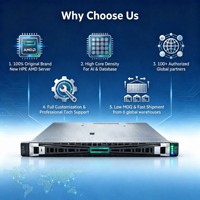Serveur Rackable 1U Stock ProLiant DL325 Gen11, Max 160 Cœurs, AMD EPYC, DDR5 6400MT/s, Accélérateur GPU Pris en Charge, NVMe Entreprise