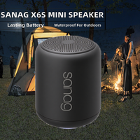 Haut-parleur intelligent portable Sanag X6S 5.3 Mini sans fil pour extérieur, étanche, en plastique, avec contrôle par application, 20 heures d'autonomie