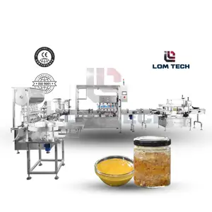 Hot Sale LOM Automatic 100ML 300ML Paste Liquid Sauce Beverage Juice Bottle Filling and Capping Machine