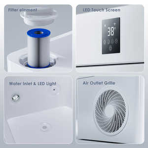 Moderna Bañera de Hidromasaje Acrílica Todo en Uno con Filtro, Ozono, Pantalla Táctil y 80 Jets para Uso en Interiores - Product Image 5