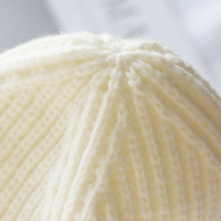 Bonnet d'hiver en acrylique tricoté à revers côtelé, chaud, personnalisable avec logo brodé, vente en gros pour fabricants