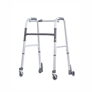 Foxconn Adjustable Folding Aluminum <b>Walker</b> For Elderly And <b>Disabled</b> With 130kg Capacity Silver Color Model Fw010 - Product Image 1