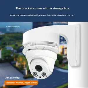 حامل كاميرا مراقبة 1258ZJ، لوحة محول بلاستيكية للتثبيت على الحائط، صندوق توصيلات مخفي للكاميرات العالمية - Product Image 5