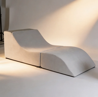 Oreiller de repos pliable en 2 parties pour lit, en mousse polyéther haute densité, avec housse en tissu de lin lavable à fermeture éclair, vente en gros OEM