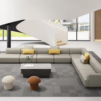 Canapé modulaire convertible en mousse éponge, fabrication en série personnalisée, livraison rapide