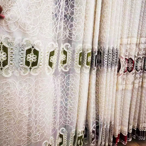 Nuevo diseño personalizado 100% poli boda encaje nupcial tul malla transparente bordado Floral tul encaje - Product Image 4