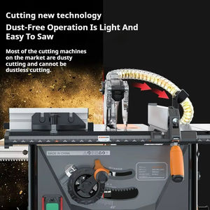 Scie à <span class=keywords><strong>table</strong></span> <span class=keywords><strong>pour</strong></span> le travail du <span class=keywords><strong>bois</strong></span> <span class=keywords><strong>de</strong></span> 8 pouces, machine à découper multifonctionnelle, scie sans poussière, scie électrique <span class=keywords><strong>pour</strong></span> la fabrication en usine - Product Image 6
