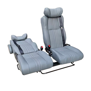 Asiento Doble de Cuero Autoliuma Xtra Space VIP para RV con Reposabrazos y Base Giratoria para Furgonetas y Vehículos de Expedición - Product Image 2