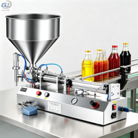Machine de remplissage pneumatique pour liquides, shampoings, pâtes et miel en bouteilles de 100 à 1000 ml