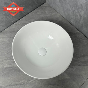 Bán Hot Vòng Gốm lưu vực Glossy trắng thiết kế hiện đại <span class=keywords><strong>Top</strong></span> <span class=keywords><strong>Mount</strong></span> dễ dàng để làm sạch nhà vệ sinh khách sạn bồn rửa - Product Image 5