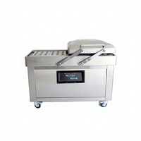 Machine d'emballage sous vide verticale Langtai avec fonctions de collage et d'étiquetage pour boîtes alimentaires, scellage de sacs en plastique et système de purge de gaz