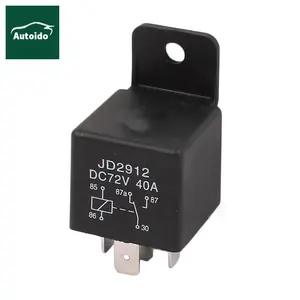 Furnace Parts & Accessories JD2912 72V DC 40A 5 Pin SPDT Power Electromagnetic Relays Relay Black