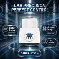 Bain-marie de laboratoire LABGIC LWB-2S à trou unique, protection double contre l'ébullition à sec, chauffage électrique sans variation de température