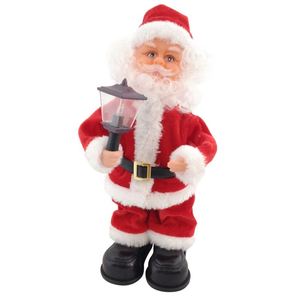 Santa Claus Cantante y Bailarín de Poliéster Ecológico de 23 cm, Funciona con Pilas, Decoración Navideña, Regalo para Niños, Oferta 2023 - Product Image 5