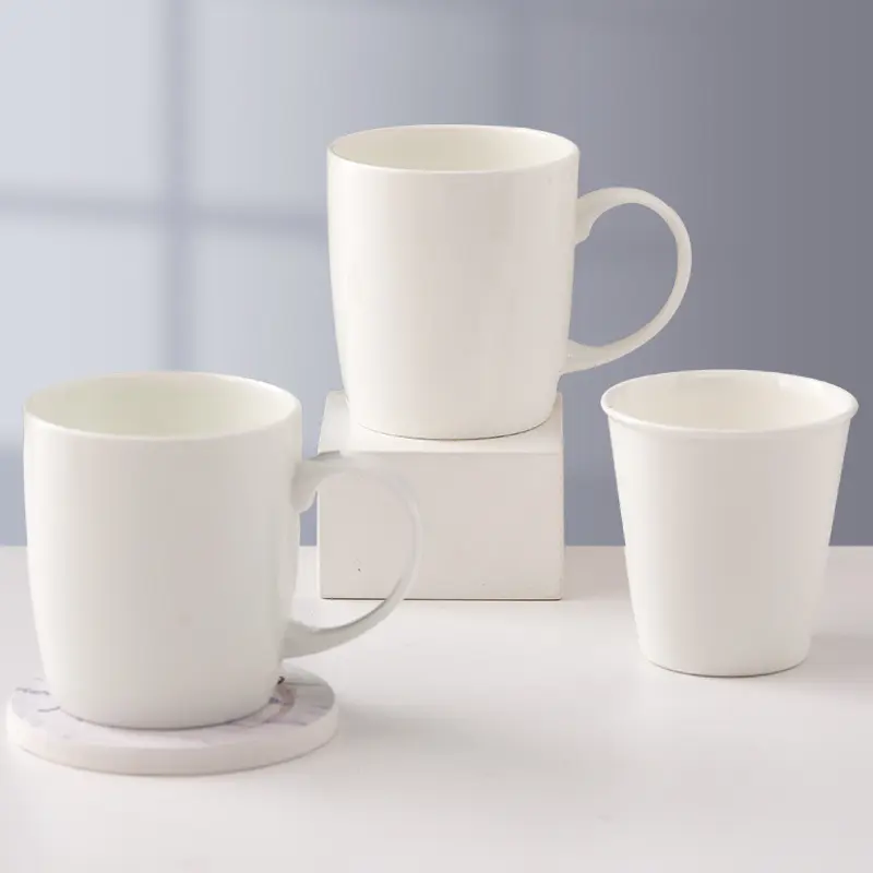 Manufacturer Wholesale Simple Mug Lettering Coffee Mug Glazed Ceramic Pure Color Mugs Modern Business Gifts HANDGRIP Normal Size