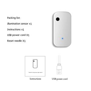 Zemismart Tuya Zigbee Capteur d'éclairage intelligent, détecteur de lumière intelligent, compatible avec Smart Life TUYA APP, liaison automatique IA - Product Image 4