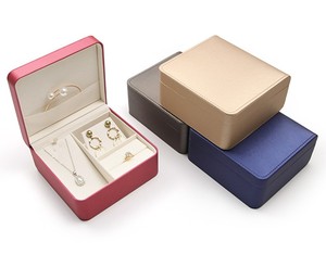 Étui de voyage pour bijoux, organiseur de bijoux en cuir de luxe, grand étui à bijoux pour femmes - Product Image 3
