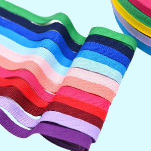 אביזר בד לקישוט קצוות בצבעי כותנה, סרט בד לקישוט קצוות, שרוכי נעליים סיטונאיים וכובעים מעוטרים - Product Image 1