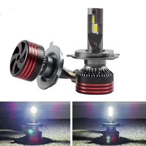 Pièces détachées automobiles QZ14 : Sourcils de phare, double tubes en laiton pour phares, ampoule LED antibrouillard pour voiture - Product Image 1