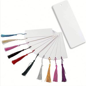 Cute Blank Tassels Hot Selling Souvenir Promotional Gift <b>Bookmarks</b> Custom Logo Printing Magnetic Paper <b>Bookmark</b> - Product Image 2