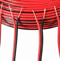 Cordon d'alimentation industriel pour lampe, conforme aux normes nationales, à âme en cuivre pur, paire torsadée, isolé en PVC, résistant au feu