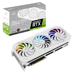 ASUS ROG STRIX RTX 3090 24GWHITE中古ゲーミンググラフィックカード、24GB384ビットGDDR6Xメモリサポートオーバークロック