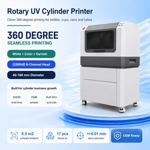 Stampante UV Cilindrica Automatica Baysoon da 300mm per Bottiglie e Tazze, Macchina per Stampa a Getto d'Inchiostro a 360 Gradi per Produzione di Imballaggi OEM - Product Image 5