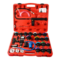 Kit de testeurs de pression pour système de refroidissement et bouchon de radiateur, détecteur de fuite de réservoir d'eau, outils de diagnostic automobile, 28 pièces