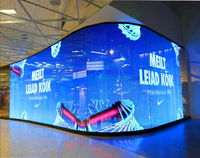 Film LED transparent auto-adhésif ultra-fin pour affichages sur verre intérieur/extérieur - Luminosité personnalisable (jusqu'à 5500 cd) Lumière du soleil
