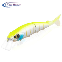 120mm 17.5g leurres de pêche ABS multi-articulés appâts durs flottants méné nageur queue souple Wobblers pour bar brochet rivières lacs