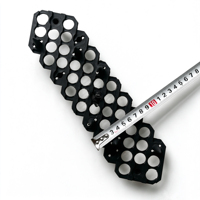 Boucles de connexion en plastique noir pour sacs écologiques, connecteurs pour sacs géotextiles, fixation pour protection des pentes
