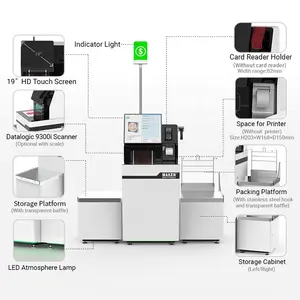 Self Service Payment Kiosk Self Service Check Out Machines Touch Screen Automatic Payment Terminal Kiosk Supermarket Self Checkout Kiosk
