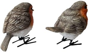 Polyresin รูปปั้นนกสำหรับตกแต่งสวน,รูปปั้นนกโรบินสำหรับตกแต่งสวนสนามหญ้าบ้านกลางแจ้ง - Product Image 2