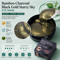 Patchs Hydrogel Yeux Or Noir Marque Blanche 60 Pièces – Masques Collagène Hydratants et Raffermissants Anti-Rides pour le Contour des Yeux