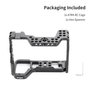Jaula para Cámara Kingma Negra de Aleación de Aluminio, Protege la Cámara, Accesorios para Vlog para <span class=keywords><strong>Sony</strong></span> A7R4 A74 <span class=keywords><strong>A7S3</strong></span> A7M3 A7R3 - Product Image 6