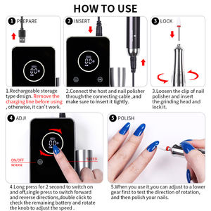 BORN PRETTY PRO 35000 RPM Nagels chleif bohrmaschine Kit Elektrischer profession eller Nagels chl eifer Nagel pflege werkzeuge für den Salon gebrauch - Product Image 6