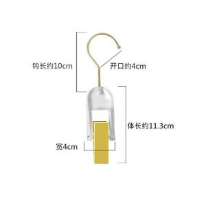 Nordic Metal Golden Hook Scarf Towel Hijab <strong>Hanger</strong> with Custom Logo <strong>Clips</strong> Durable Design - Product Image 3