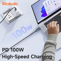Câble de charge rapide Mcdodo 263 New 3A USB-C 36W avec affichage LED, vitesse de charge visible, câble de données en alliage de zinc PD pour appareils numériques intelligents
