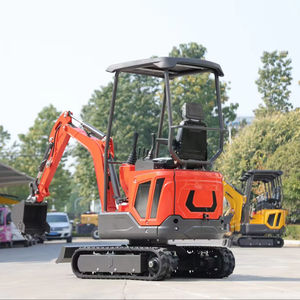 Mini-excavatrice sur chenilles d'occasion de 1 tonne, godet multifonctionnel, moteur hydraulique chinois Changchai, pompe à moteur PLC - Product Image 1