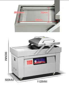 ماكينة التعبئة الفراغية الأوتوماتيكية لغرف التسويق المزدوجة DZ-600/2SC للأجهزة التجارية