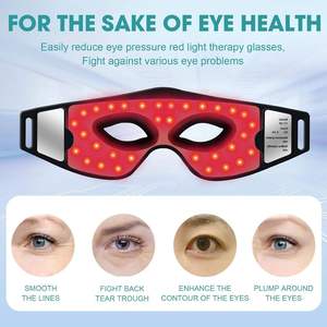 Masque oculaire LED rechargeable avec massage par vibration, appareil de soin des yeux pour les cernes et les rides - Product Image 2