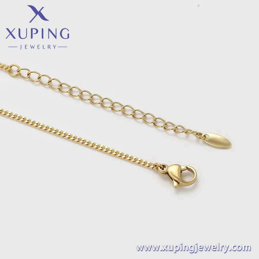 X000836616 XUPING takı kadınlar için çok renkli zirkon elmas charm kolye 14K altın renk toptan