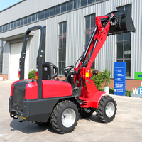 Kostenloser Versand Neuer Radlader Multifunktionaler Kleinradlader für Landwirtschaft und Gartenbau Hydraulischer Knickgelenkter Lader