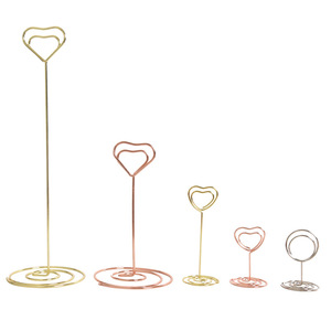 Porte-numéro de table de 3,35 pouces, porte-carte de placement, porte-photo, porte-menu, clips pour photos et noms, support pour cartes mémo pour réceptions de mariage et anniversaires - Product Image 1