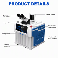 Mesin Las Laser Perhiasan Portabel Baru 60W YAG Laser Presisi Tinggi untuk Perbaikan Perhiasan Emas Perak Desktop