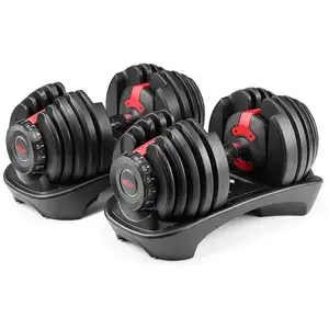 ZJFIT Adjustable Dumbbell sets 10-50kg Multiweight Options weighted Dumbbell with Anti-Slip Nylon Handle