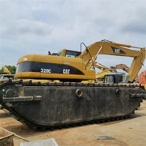 Excavadora Anfibia Usada Caterpillar 320C con Tren de Rodaje de Pontones Flotantes, Buggy para Pantanos de 20 Toneladas para Dragado - Product Image 5