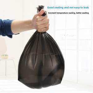 Bolsas de Basura Negras con Cordón, Estilo Chaleco, Bolsas de Basura de HDPE Ecológicas a Prueba de Fugas para Cocina, Oficina y Picnic - Product Image 3