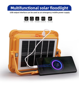 Keou bán buôn ABS + kính IP66 60W 100W 200W sạc năng lượng mặt trời lũ đèn - Product Image 5