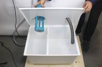 Máquina de Corte Metalográfico de Precisión Integrada Manual/Automática Q-80Z con Pantalla Táctil y Motor de Alta Eficiencia